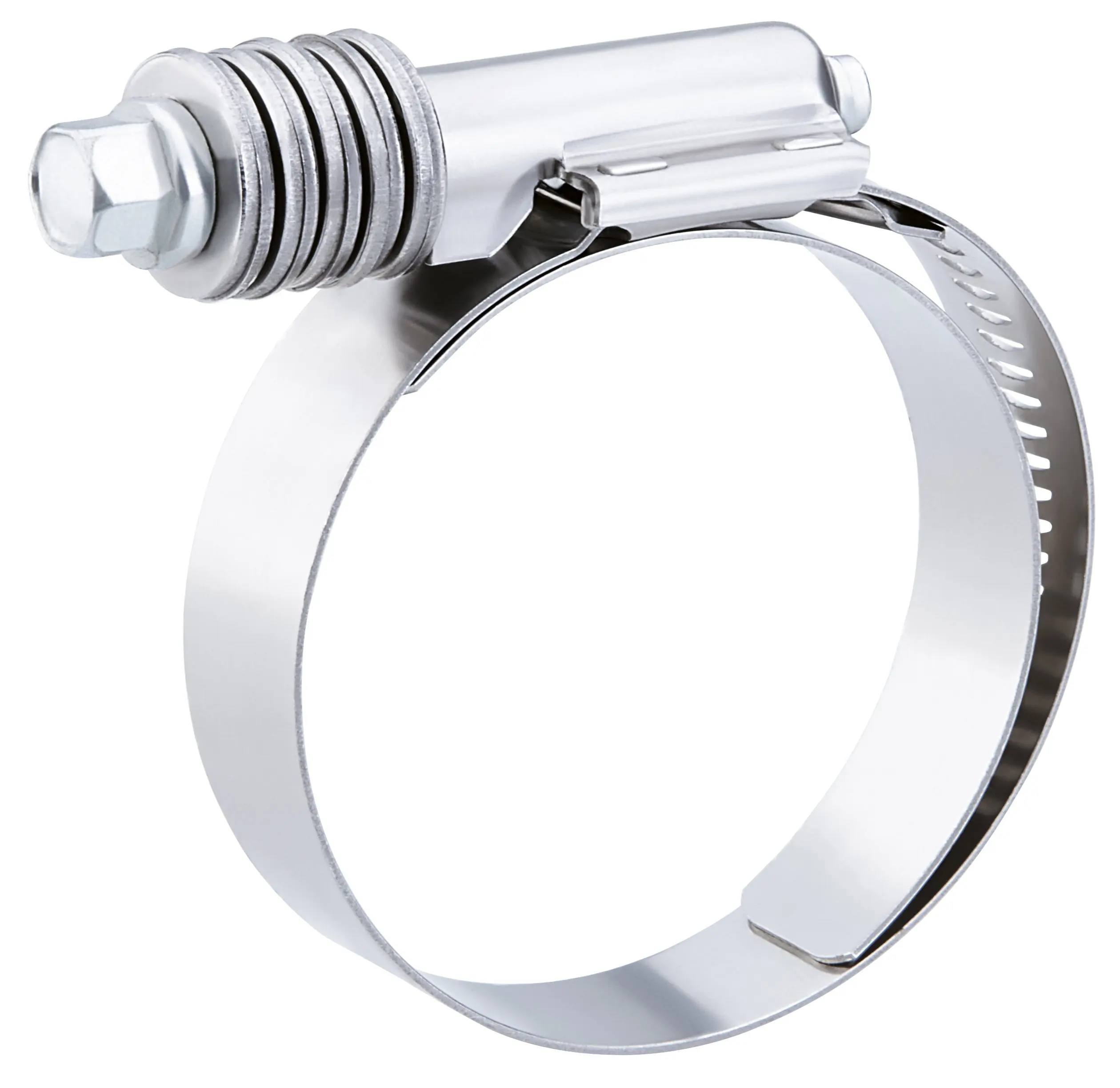 Worm-Drive Pack of 10 1//2 Bandwidth SAE Size 44 Breeze Power-Seal Stainless Steel Hose Clamp 2-5//16 to 3-1//4 Diameter Range