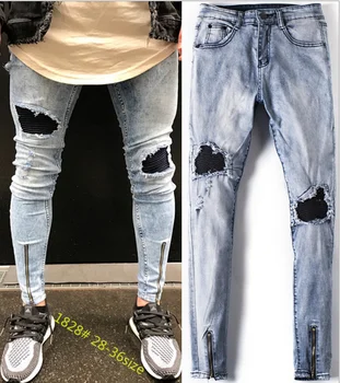 X84107a New Designs Men Ripped Jeans Pants Photos Wholesale China Mens ...