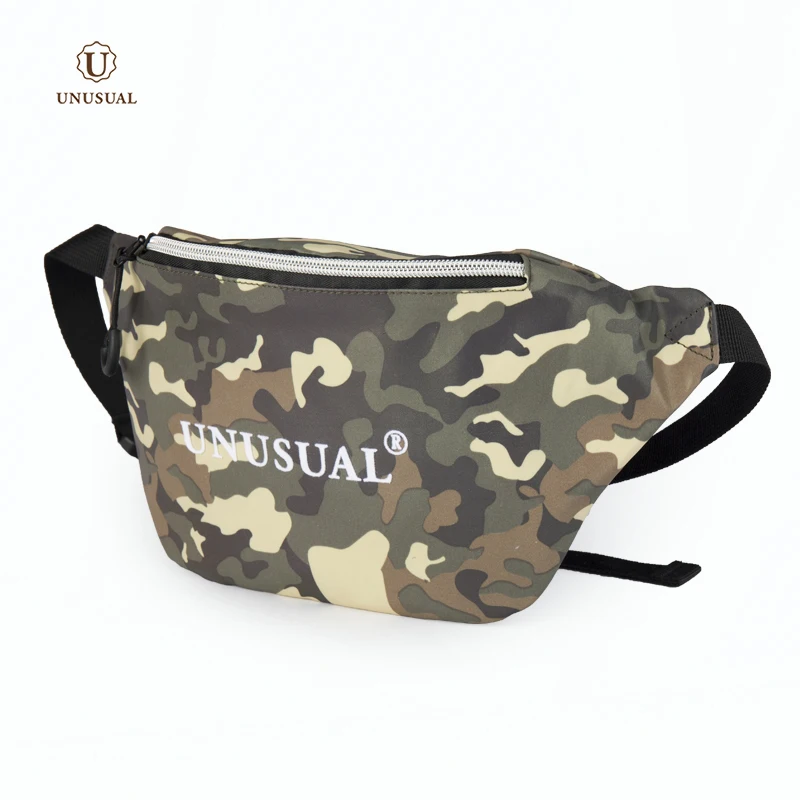 

Customized fashion running polyester small men waist bag, Camouflage