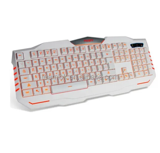 2015 MOST fashion white colour /waterproof Gaming Keyboard KBL208