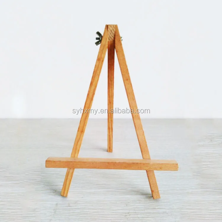 Decorative Canvas Easel Wooden Mini Display Easel Wooden Tabletop