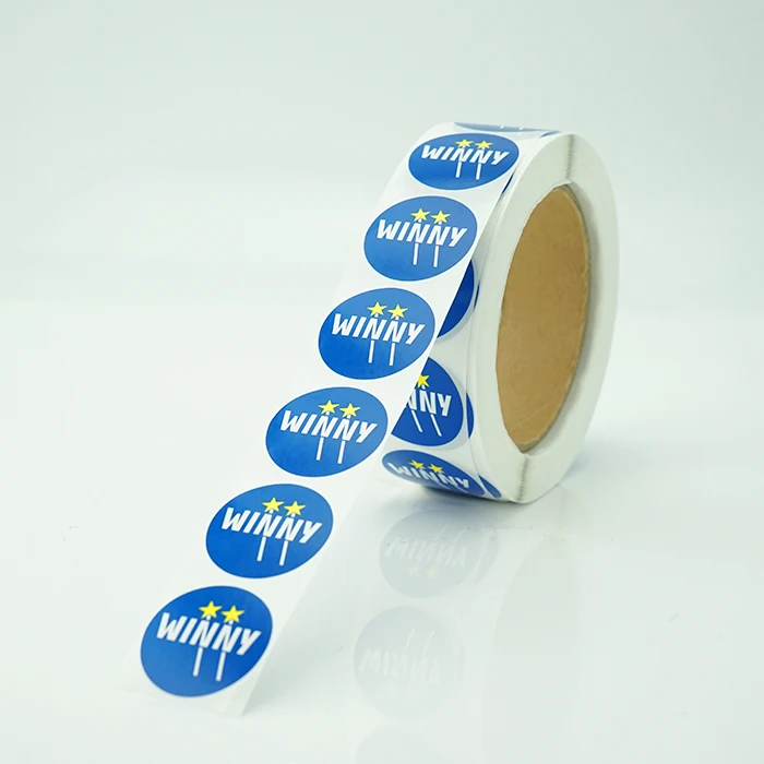 Colourful Round Printed 15mm Stickers Custom Logo Label Buy Custom