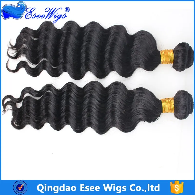 Best Quality Full Cuticles 8A Grade Unprocessed Raw Brazilian Human Hair Weave Deepwave Human Hair Bundles 