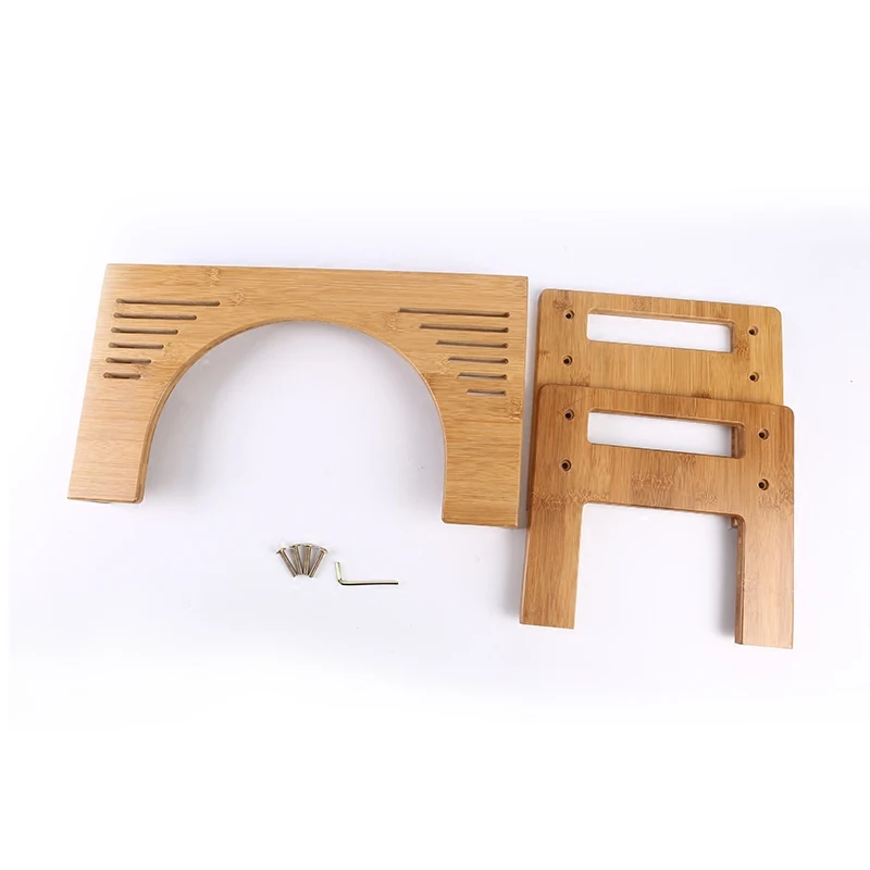 Adjustable Height Bamboo Squatting Toilet Stool Portable Bathroom Step