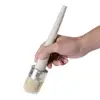 Round natural hog bristle chalk paint brush for mold and milk coating