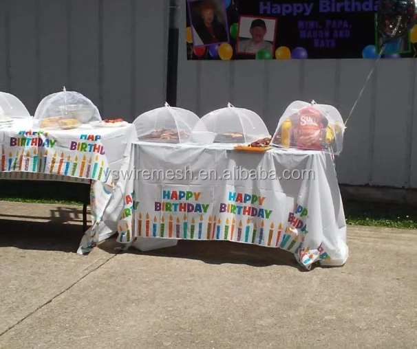 Outdoor Picnic Food Covers Mesh Food Cover Net Food Cover Tent Umbrella