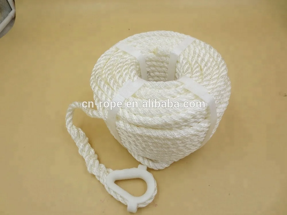 Black Nylon Double Braided Rope With Eye Eyelets Anchor Rope Buy