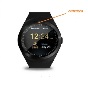 1.22 inch full round display bluetooth 2G single nano sim smart watch with camera(SM01S)