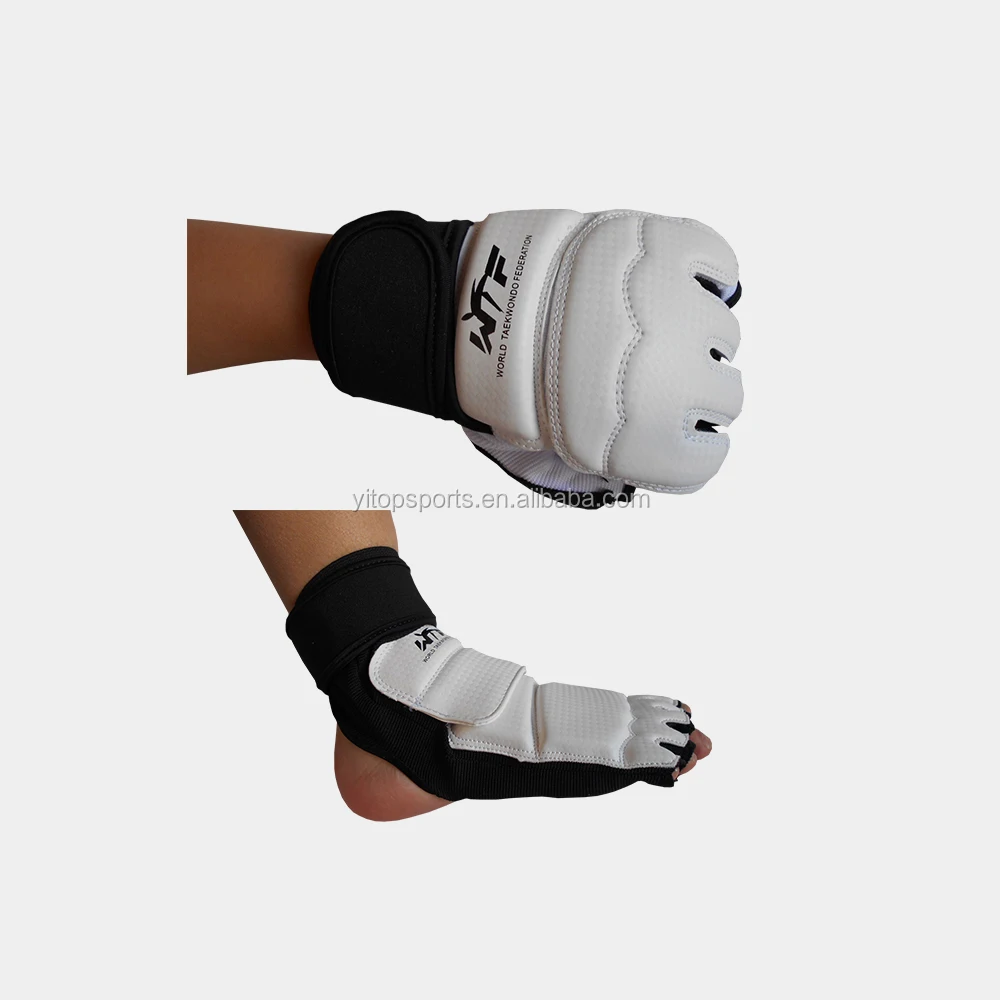 

Martial arts TaeKwonDo foot guard gloves,, White