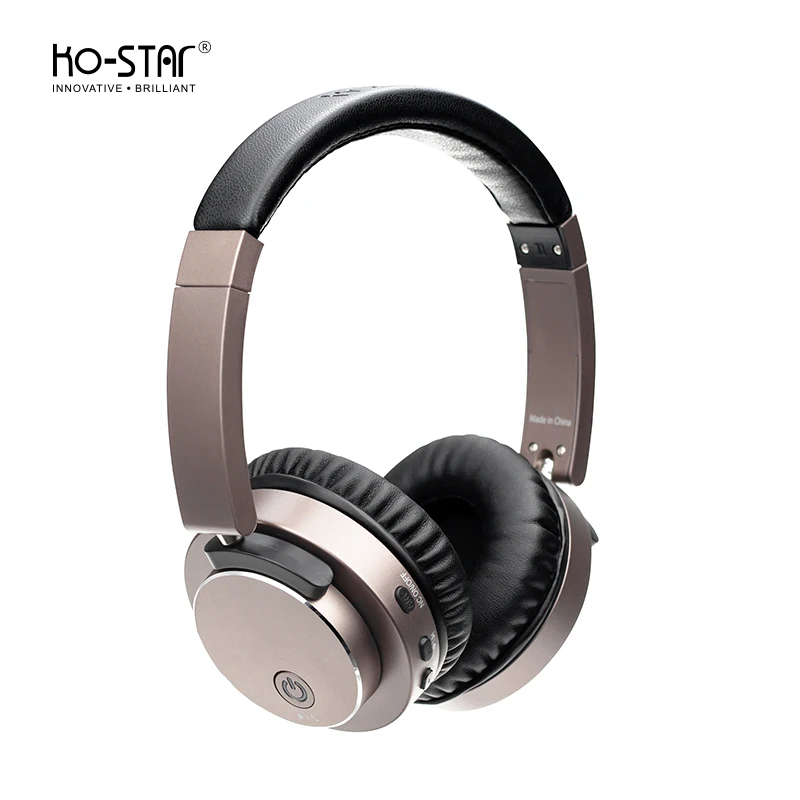 

KO-STAR earphones bluetooth wireless anc headphones, Brown/black