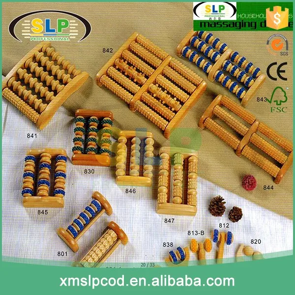 
Foot roller massage massager stress wooden relief wood relax feet care tool new 