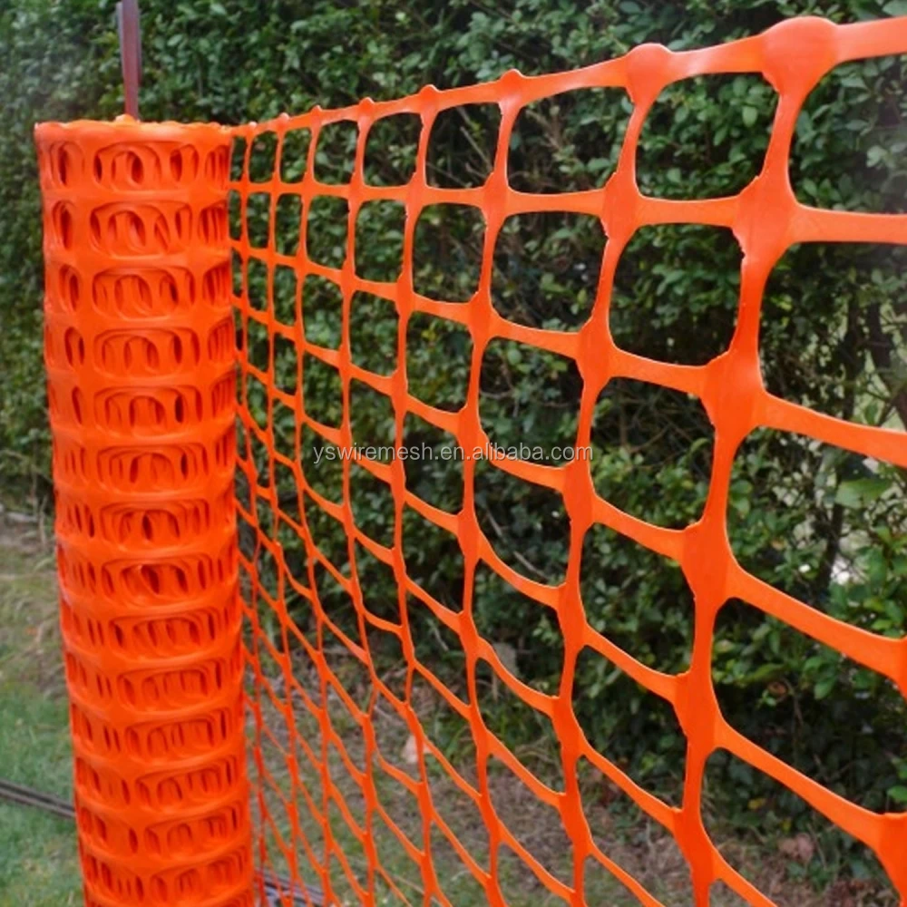 red plastic mesh fencing