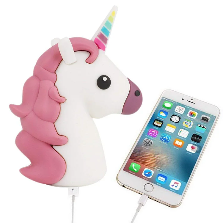 

custom shaped unicorn power bank 2600mah, N/a