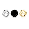 Cubic Zirconia Earrings Round Cut Claws Setting 316L Stainless Steel Ear Piercing Studs