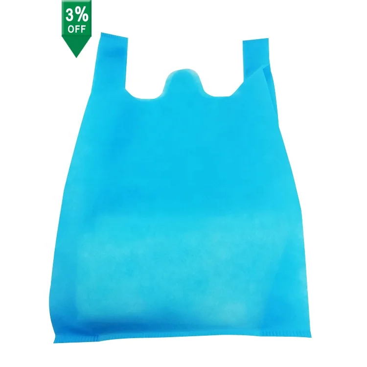 

Biodegradable eco friendly non woven fabric carry bag w cut/shape