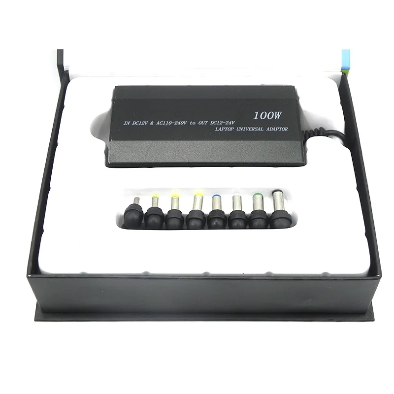 
AC DC Dual Input Adjustable Output Voltage Charger AC Input DC Input Adapter USB Charger LCD Display Charger 