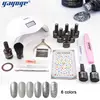 Kit With Nail File Scissor Acrylic Soak Off Uv Gel Polish Nail Varnish Salon Set
