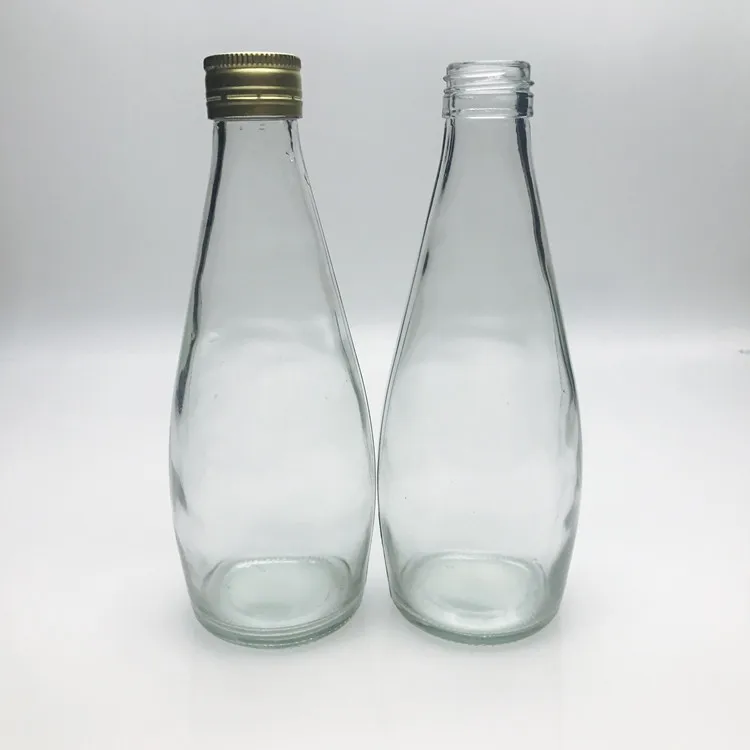 300ml 10 Oz Small Mouth Glass Juice Bottle With Aluminium Cap - Buy ...