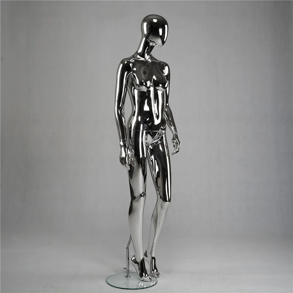 2019 New Designer Full Body Silver Mirror Coating Color Chrome Female