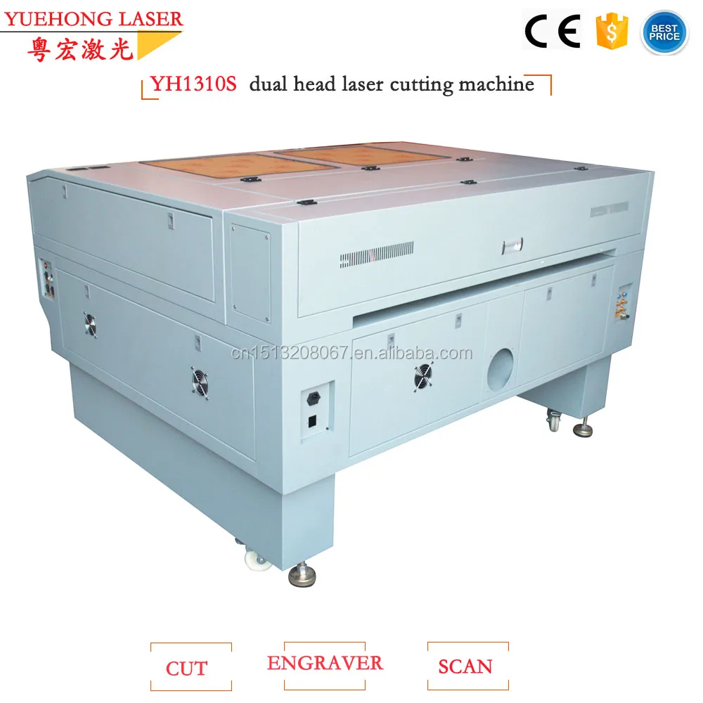 1600x1000mm 100w Dual Heads Large Format Tailoring Laser Cutting