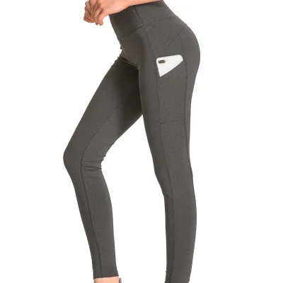 

Toplook Leggings For Women Solid High Waist Yoga Pants with Pocket Butt Lift Activewear Supplex L371, As pictured