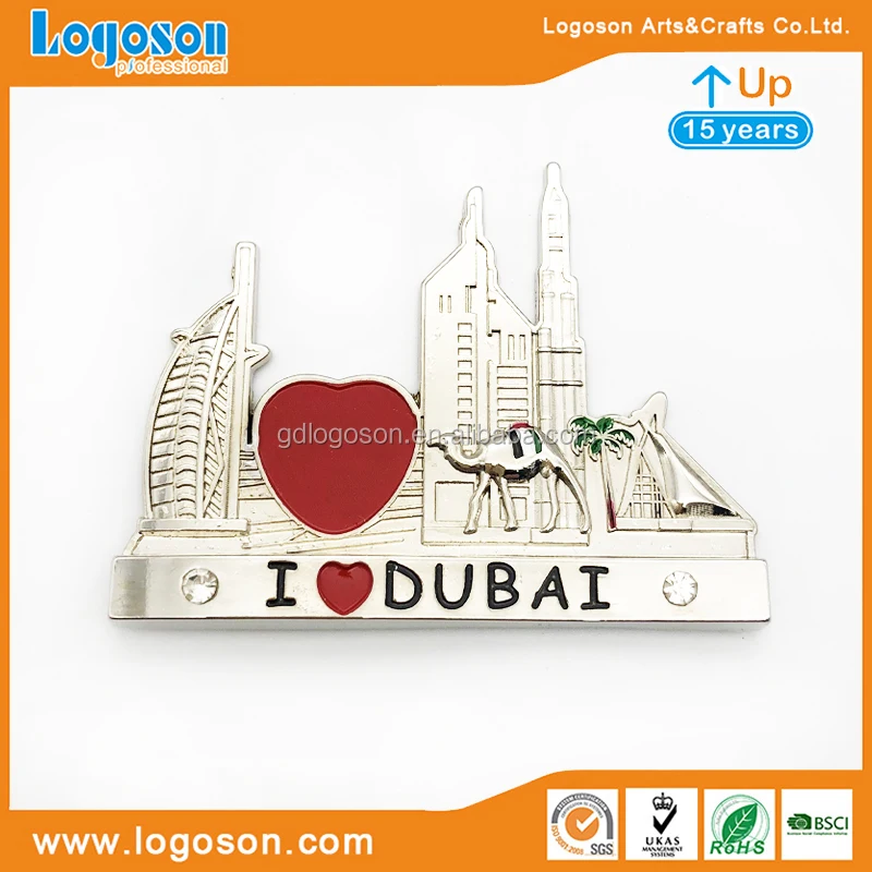 Dubai Souvenir Custom Rectangle Tinplate Burj Alarab,Burj