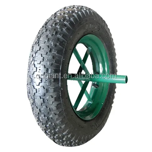 14"X3.50-8 large cross pattern pneumatic wheel for Tool carts