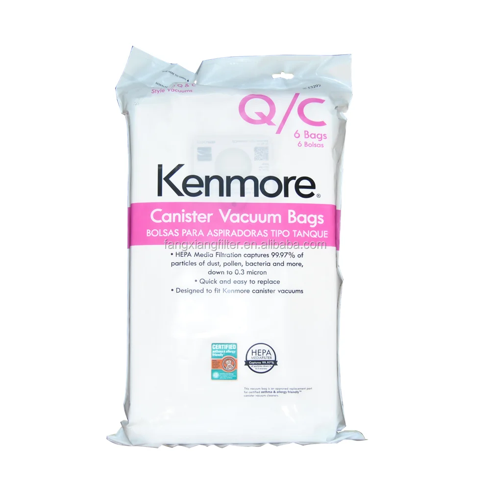 

Kenmore 53292 6 Packs Type Q/C HEPA Vacuum Bags