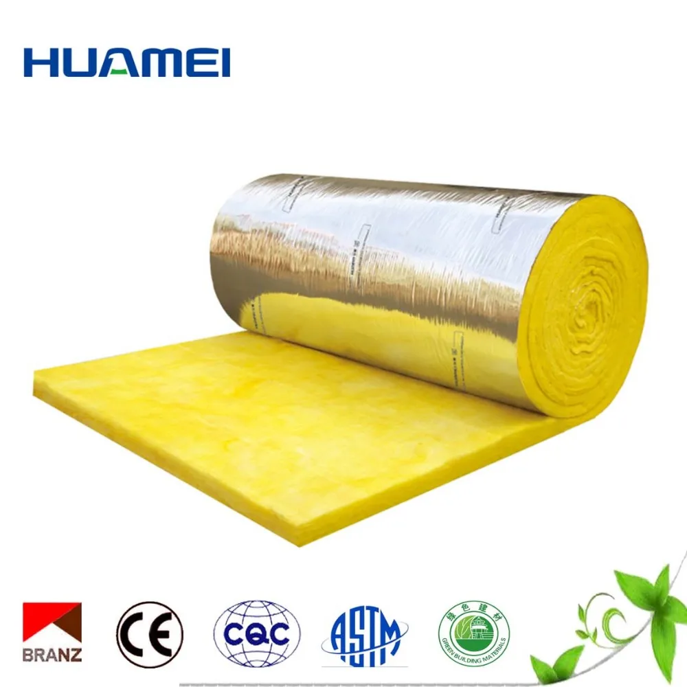 Msk Foil Faced Fiberglass Roll Blanket Insulation Glass Wool With Fsk
