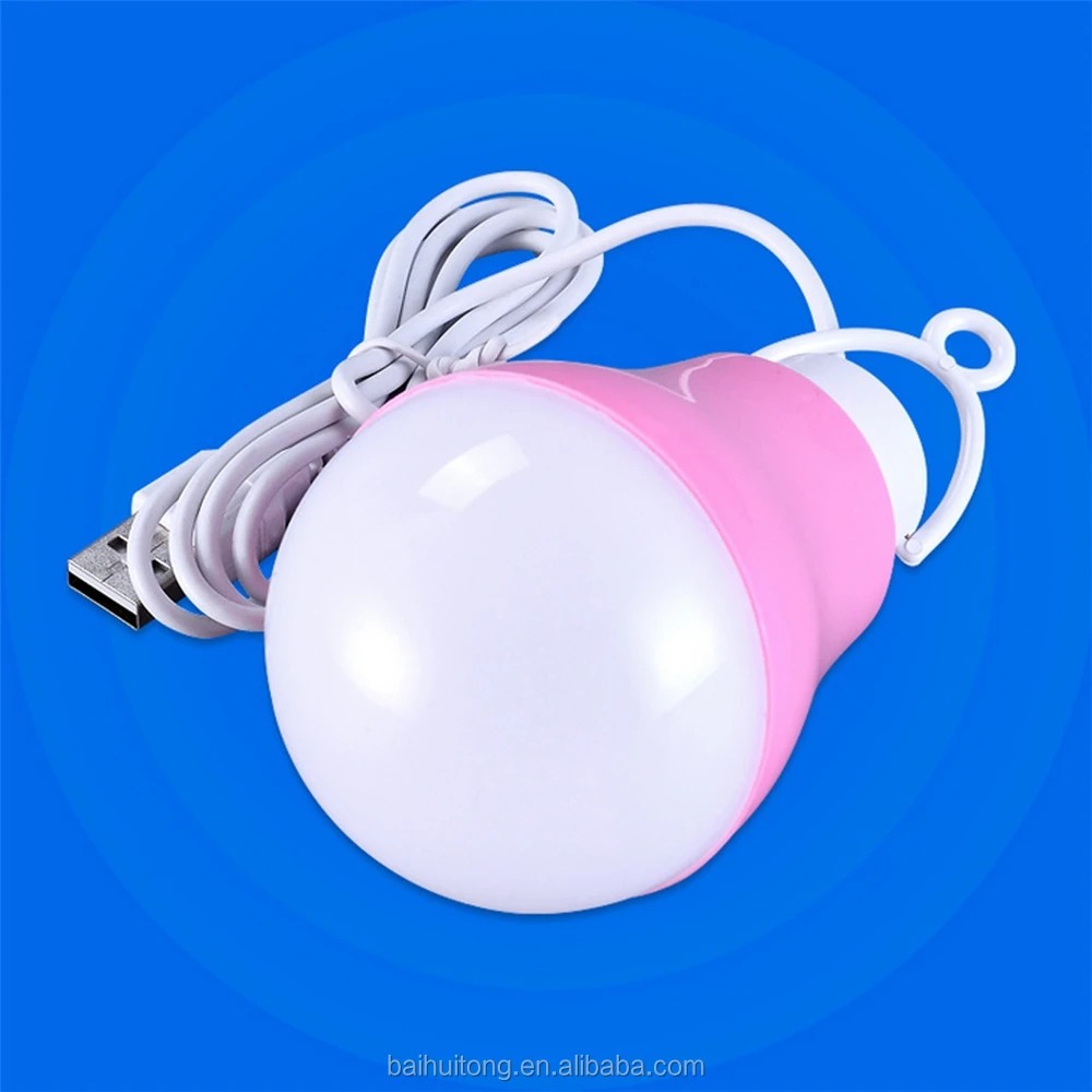 Portable Lamp Led 5V 5W USB Bulb With Power Bank Notebook