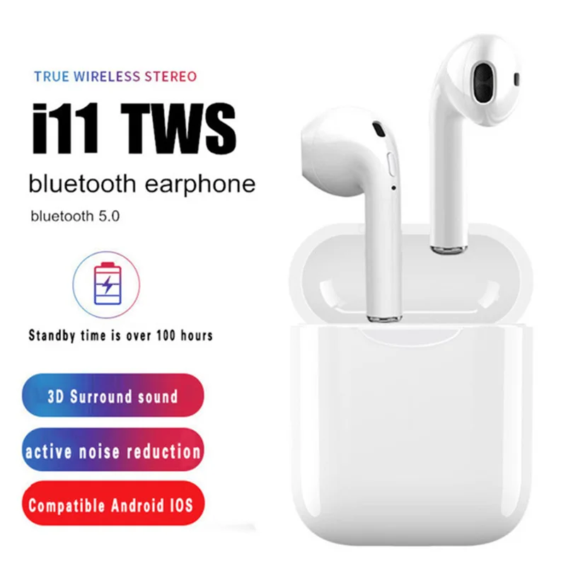 

I11 Cellphone Colorful Customized Bluetooth Earphone With Charging Case, N/a