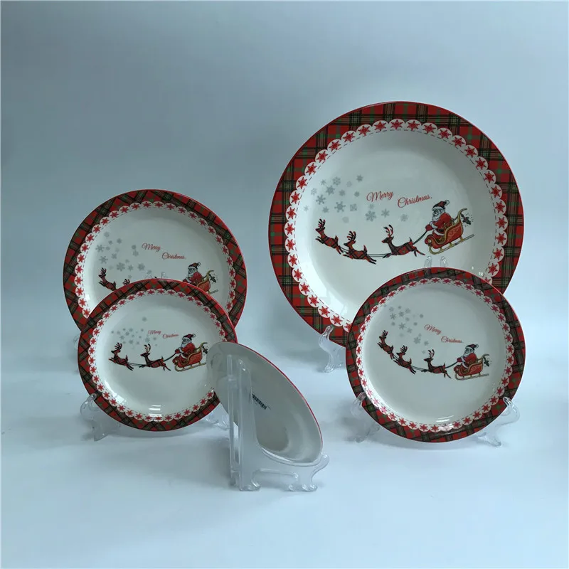 Toptan Porselen Tabak Noel Baba Seramik Düz Tabak Kek Tabağı Buy
