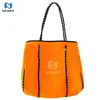 High quality summer shopping neoprene beach bag rope handle