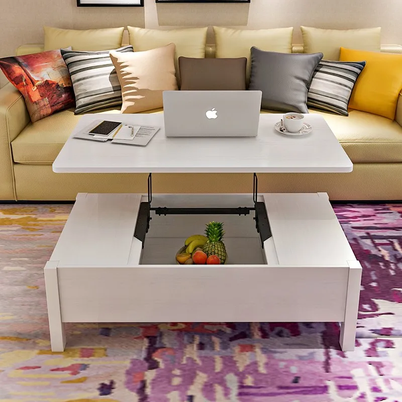 Space Saving Furniture Hydraulic+iron Spring Lift Up Coffee Table