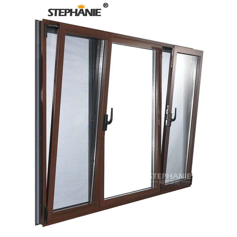 Factory Hot Sales tilt and turn aluminium window outside opening & window fixed nz certified tilt-turn