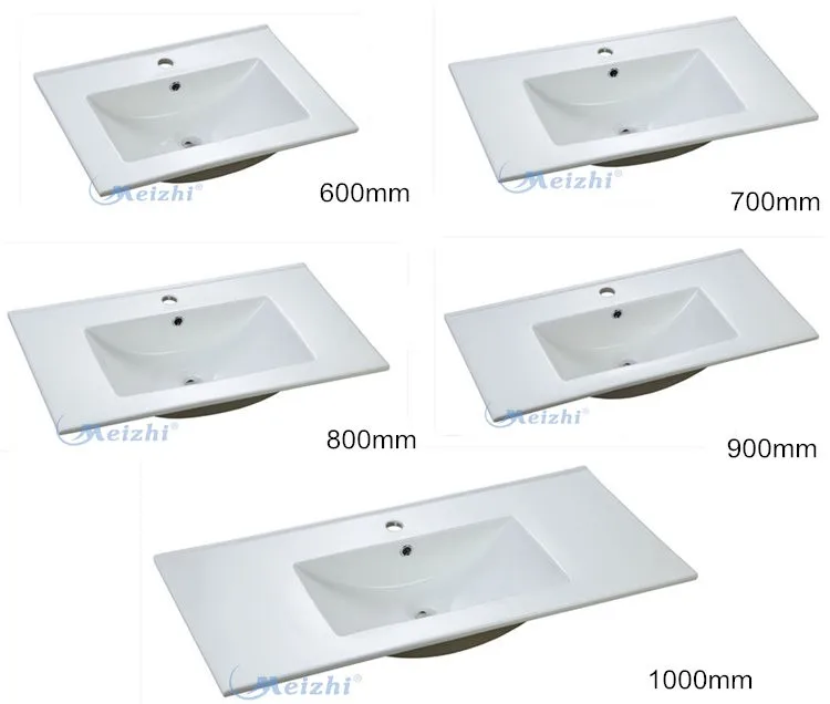 Bathroom modern design thin sink square cabinet basin