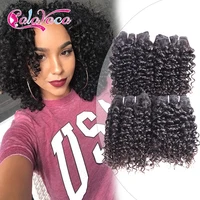 

Factory Wholesale Auticle Aligned Unprocessed Human Remy Hair Bundles Short Kinky Curly Weave Brazilian Original Virgin Hair
