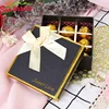 Sun Nature Custom Bow Wedding Black Boil Stamping Chocolate Boxes Luxury Chocolate Boxes Packaging