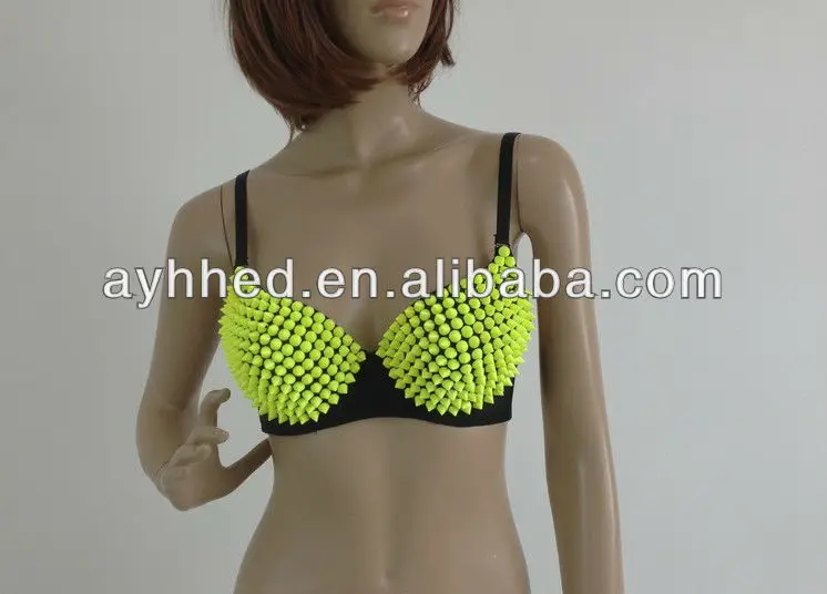 Sexy Fancy beaded glitter rivets bras