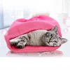Adjustable multifunctional polyester cat washing shower mesh bags pet nail trimming bags