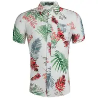 

Latest Custom High Quality Mens Hawaii Beach Style Print Short Sleeve Shirt Made Designs Summer Floral Hawaiian Shirts Men