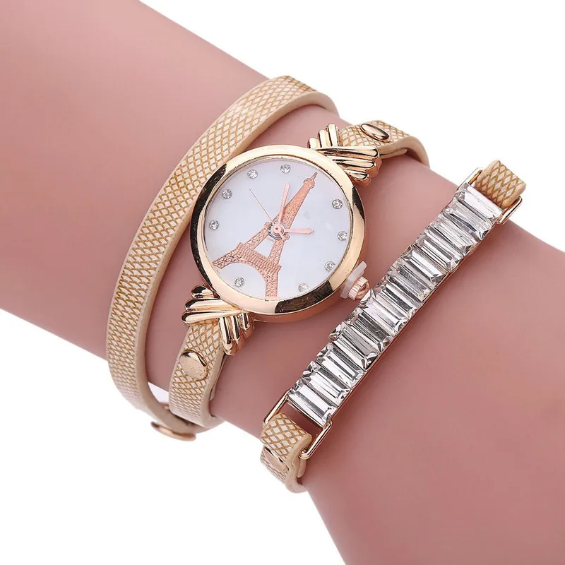 

2018 Wholesales fashion women wrist watch luxury excel wrist band quartz bracelet lady factory price leather watch fancy