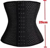 Women Lace Up Waist Trainer Corset for weight loss with Spiral Steel Boned Underbust