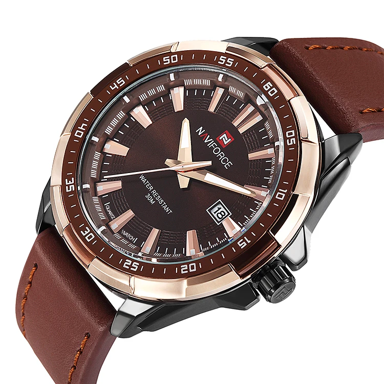 

Naviforce Watch Luxury Waterproof Analog Quartz Mens Watch relojes Naviforce 9056