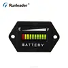 Runleader 12/24V Lead Acid Battery Fuel Gauge Indicator For Battery Powered Equipment Fork Lifts Golf Carts Floor care