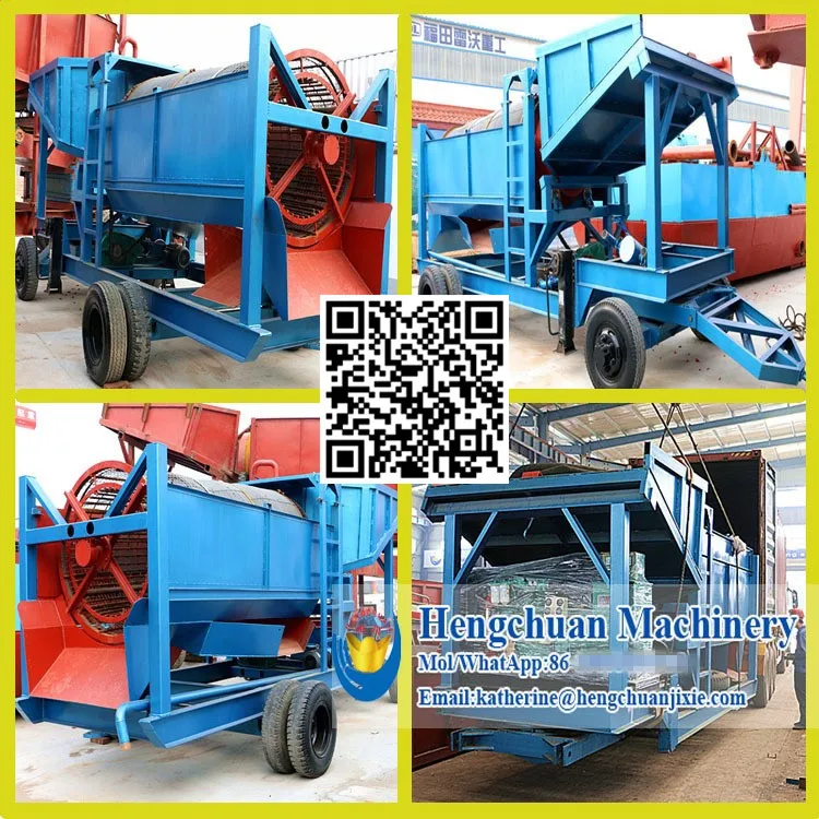 China Compleste Set Alluvial Placer Mobile Portable Small Gold Machine for Sale