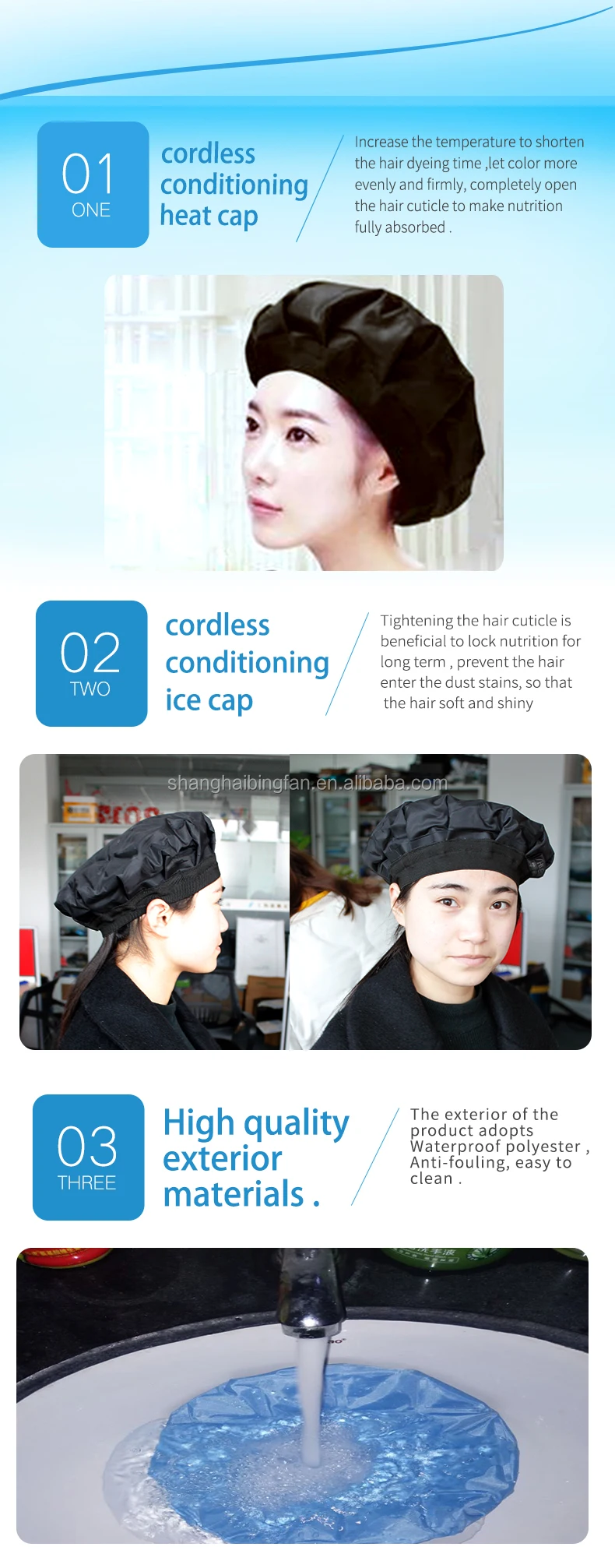Chill Gel Microwave Heat Cap,Reusable Deep Conditioning Cap For Hair