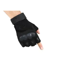 

Police gloves Army Military Work Cut resistance leather Safety gloves half finger sport gloves