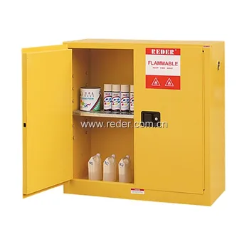 Industrial Chemical Flammable Storage Cabinet With Yellow Color