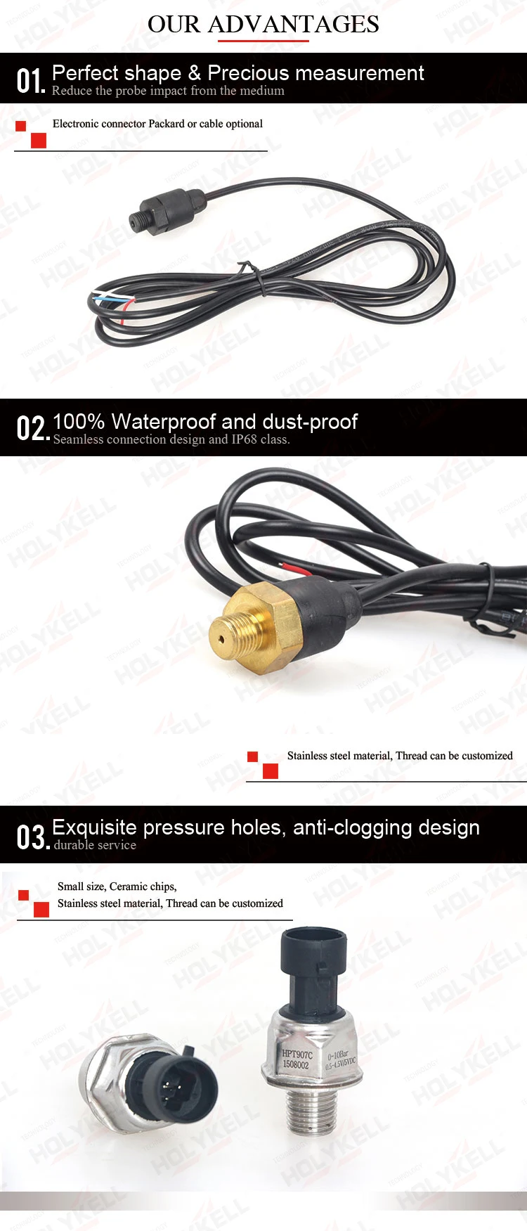 0.5-4.5V water pressure sensor